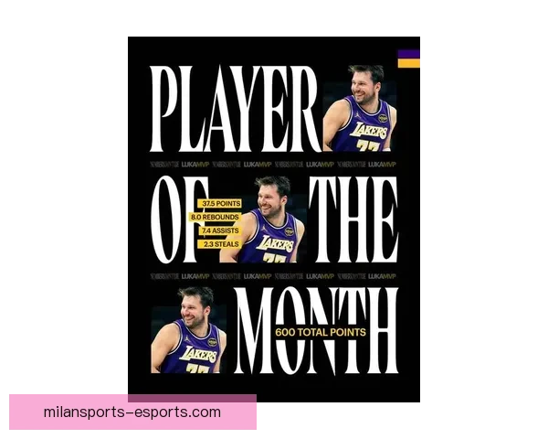 东契奇约翰逊荣膺月最佳文班连续三次摘最佳防守奖